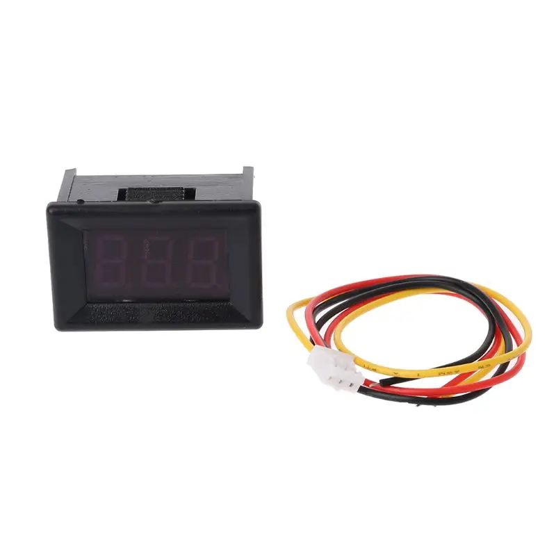 Digital Voltmeter for Dc 0-100V 0.36 Inch Three-Wire Voltage Tester Meter for Ca