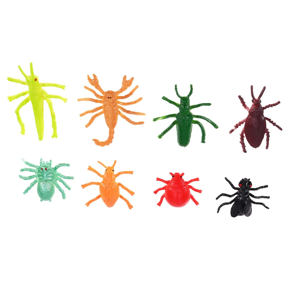 

8pcs Props Realistic Insects Toys Artificial Model Bag Fillers Spider Bug Scorpion