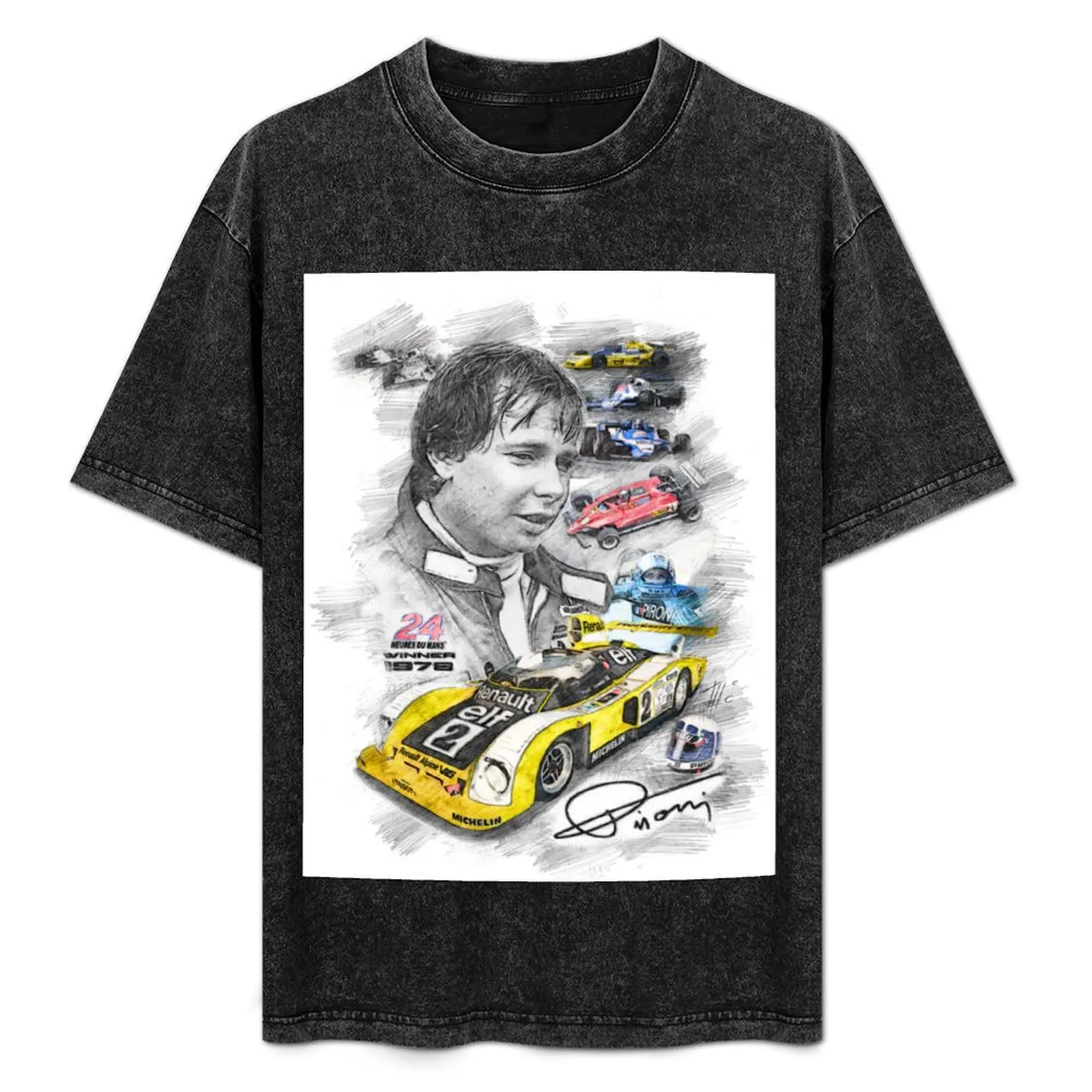 Футболка Didier Pironi толстовка футболки с аниме мужские однотонные