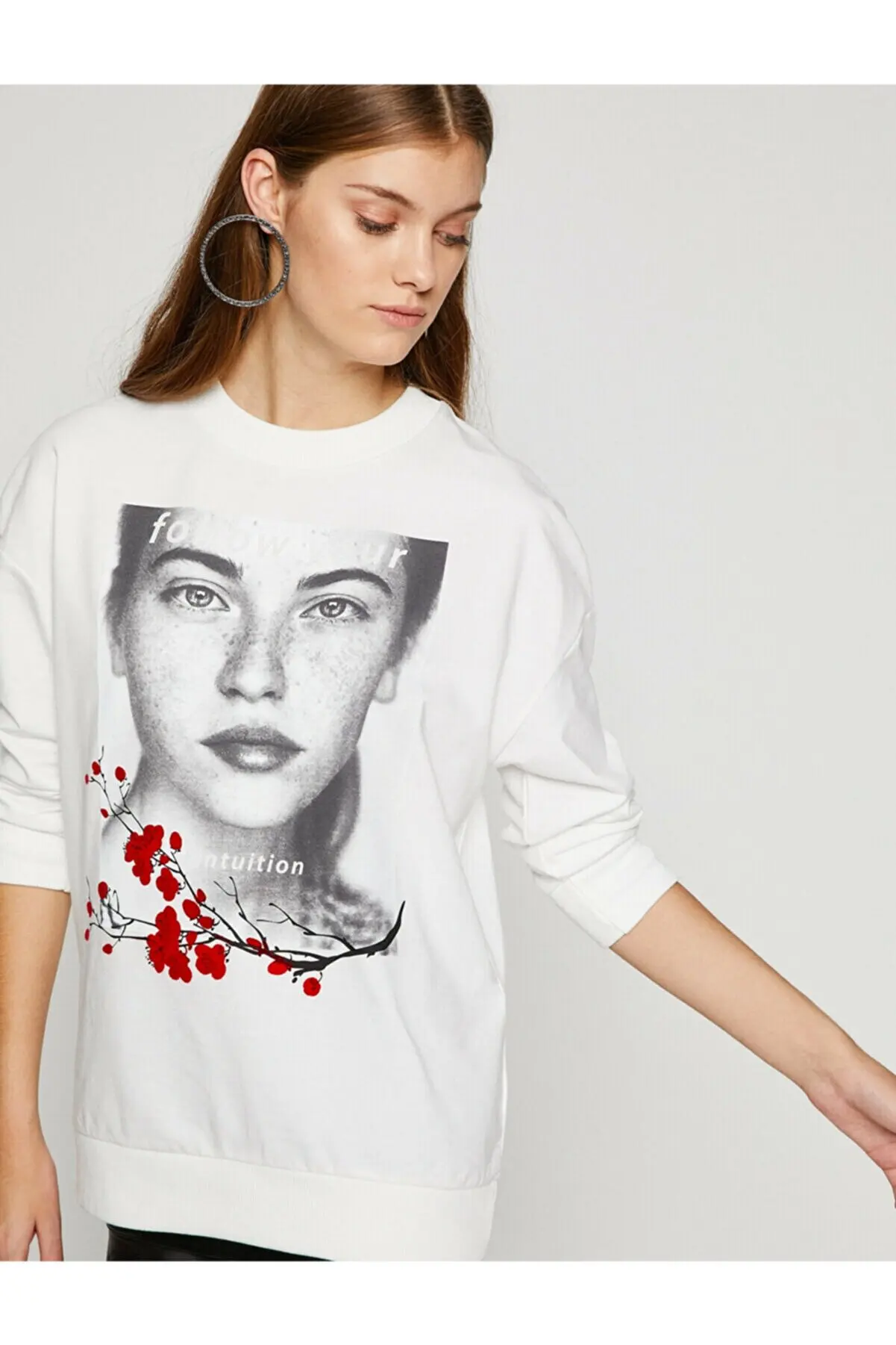 

Woman ecru Sweatshirt Female Clothing Women Clothes Sweatshirts Hoodies for Women 2983805