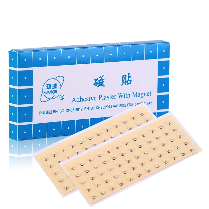 

120 pcs 100 ear bead slimming body cure myopia buck magnetic treatment plaster auricular magnetic stickers