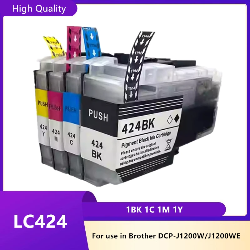 Совместимый картридж LC424 LC-424 для принтера Brother DCP-J1200W DCP-J1200WE DCP-J1200DW J1200W J1200WE J1200 J1200DW