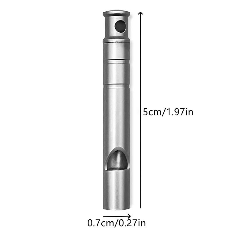 Титановый свисток аварийный со шнурком безопасный для выживания сверхлегкий