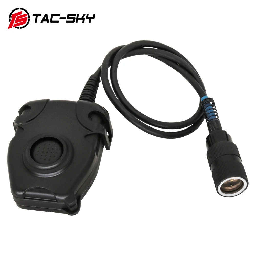 TS TAC-SKY TAC-SKY/Z-TAC Tactical Headset Civil Version 6-pin Compatible with PELTOR PTT Adapter AN/PRC 152 152A 148 PTT