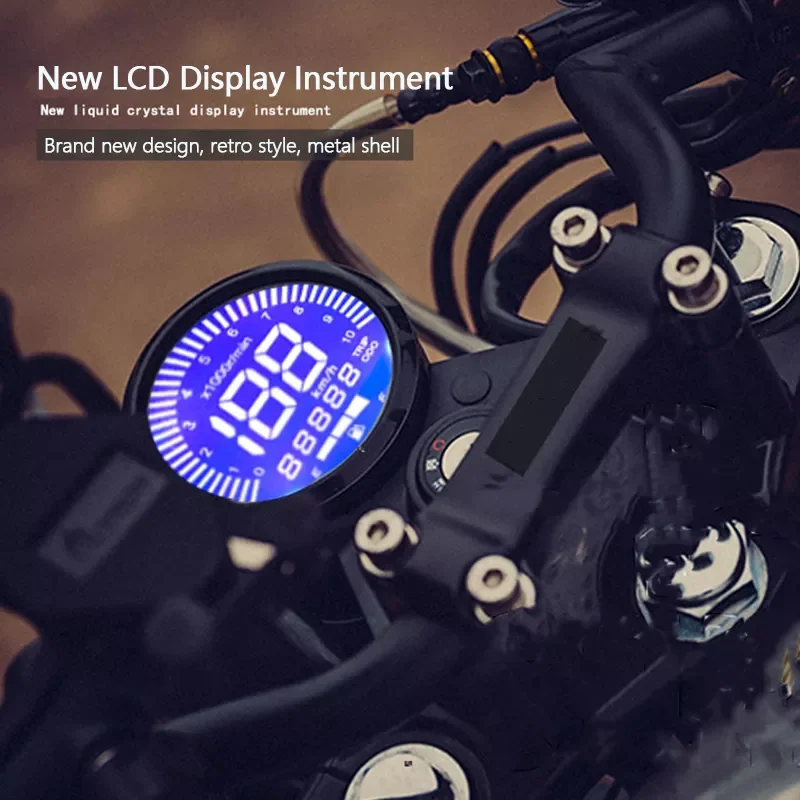 

Motorcycle Panel Multifunction Digital Dash Indicator Speedometer Fuel Meter Odometer Motorcycles Universal Instrument Meter