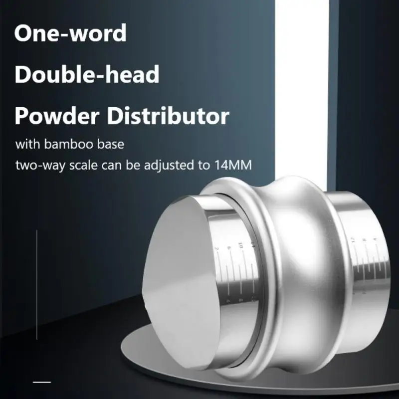 

51/53/58mm Coffee Distributor Dual Head Coffee Leveler Universal Coffee Powder Hammer Double-headed Cloth Powderer Kitchen Tools