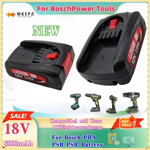 Литий-ионный аккумулятор KEPAH 18В 3000 мАч для Bosch