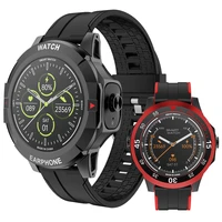 finowatch tws bluetooth call earphone 2 in 1 smart watch sports waterproof smart watch men women heart rate tracker watches