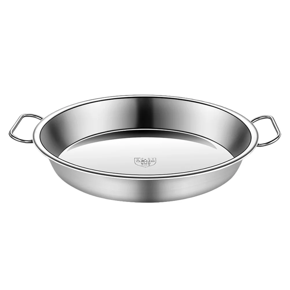 

Steamer Pan Tray Pot Steaming Steel Stainless Cooking Plate Round Foodrice Dish Everyday Cake Baking Liangpi Noodle Metal Fruit