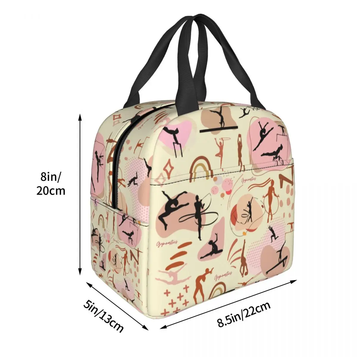 Изолированная сумка-тоут для обеда танцев художественной гимнастики женщин