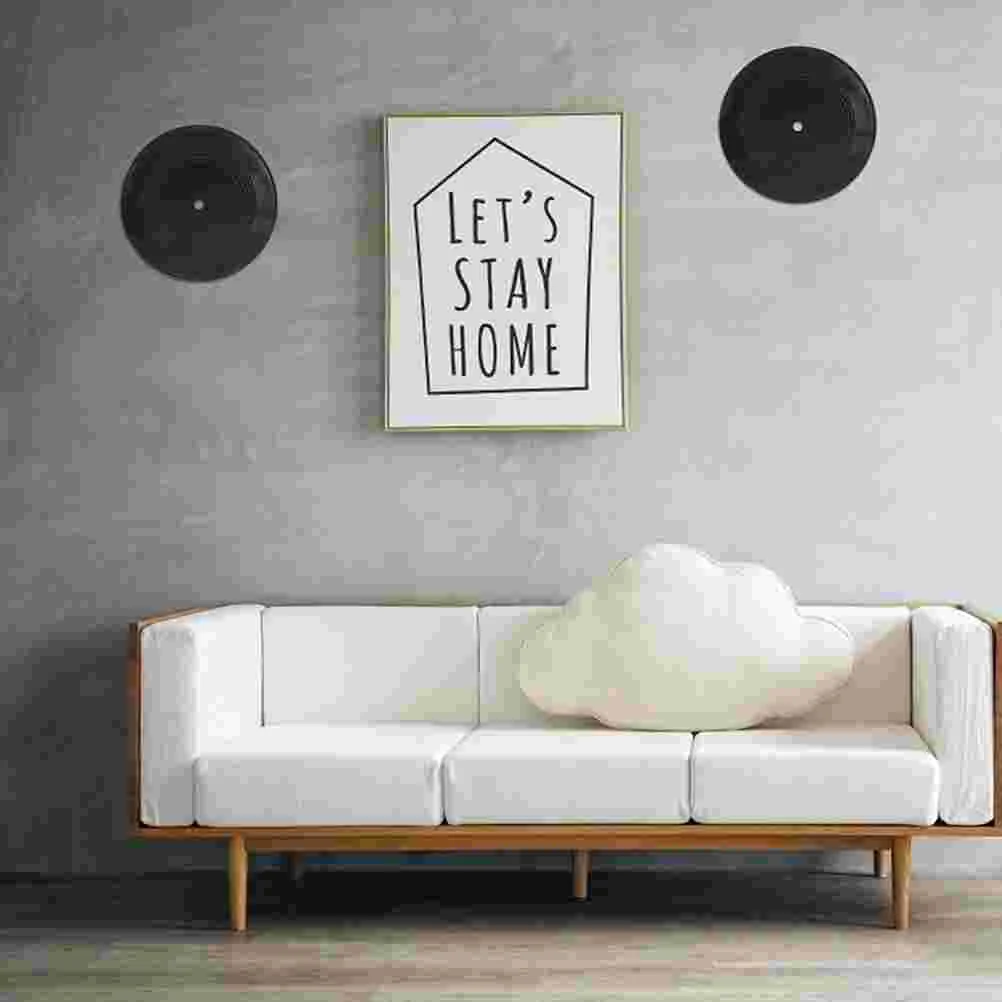 6 шт. виниловые пластинки украшения поддельные настенные для дома ретро наклейки