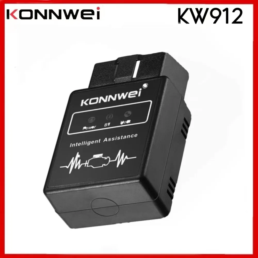 

KONNWEI KW912 OBD II Bluetooth Auto Scanner obd2 Diagnostic Tool Engine Troubleshooting Auto Scan Adapter/KW208/KW510/KW310
