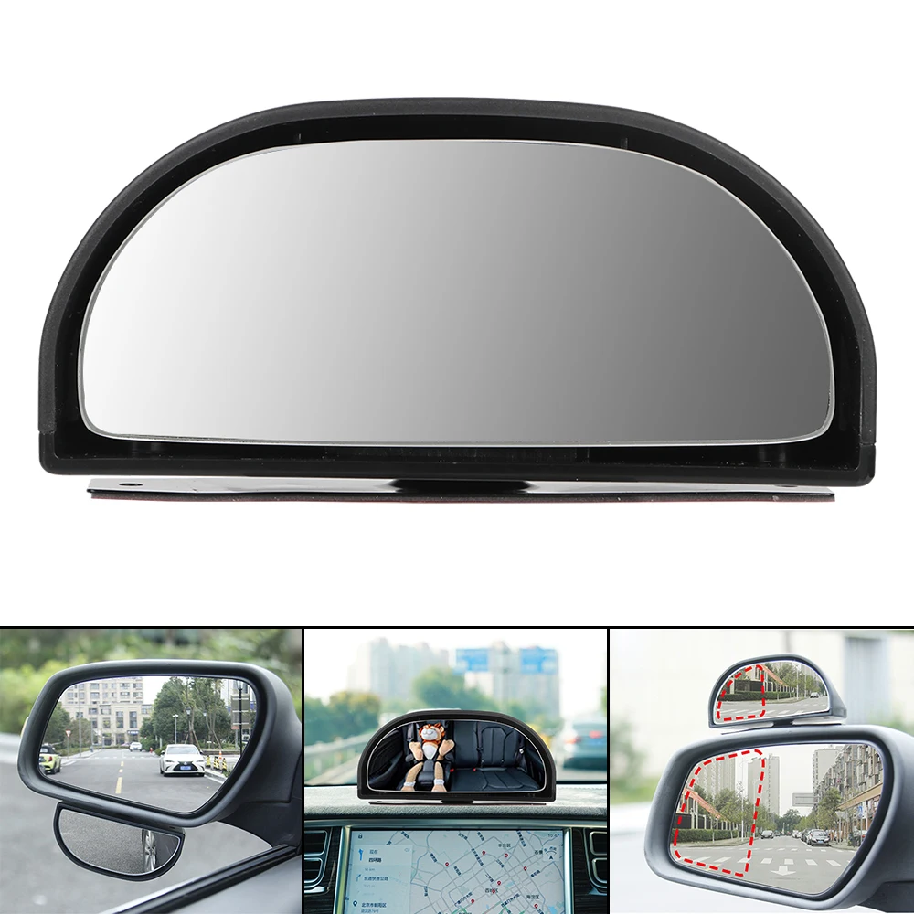 

Rear View Mirror Car Rearview Auxiliary Mirrors Car Blind Spot Mirror Vehicle Side Blindspot 360 Degree Adjustable Wide Angle
