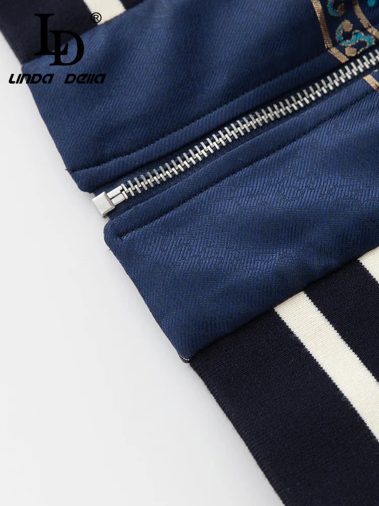 LD LINDA DELLA/комплект осенне-зимней итальянской роскошной юбки Женский комплект с