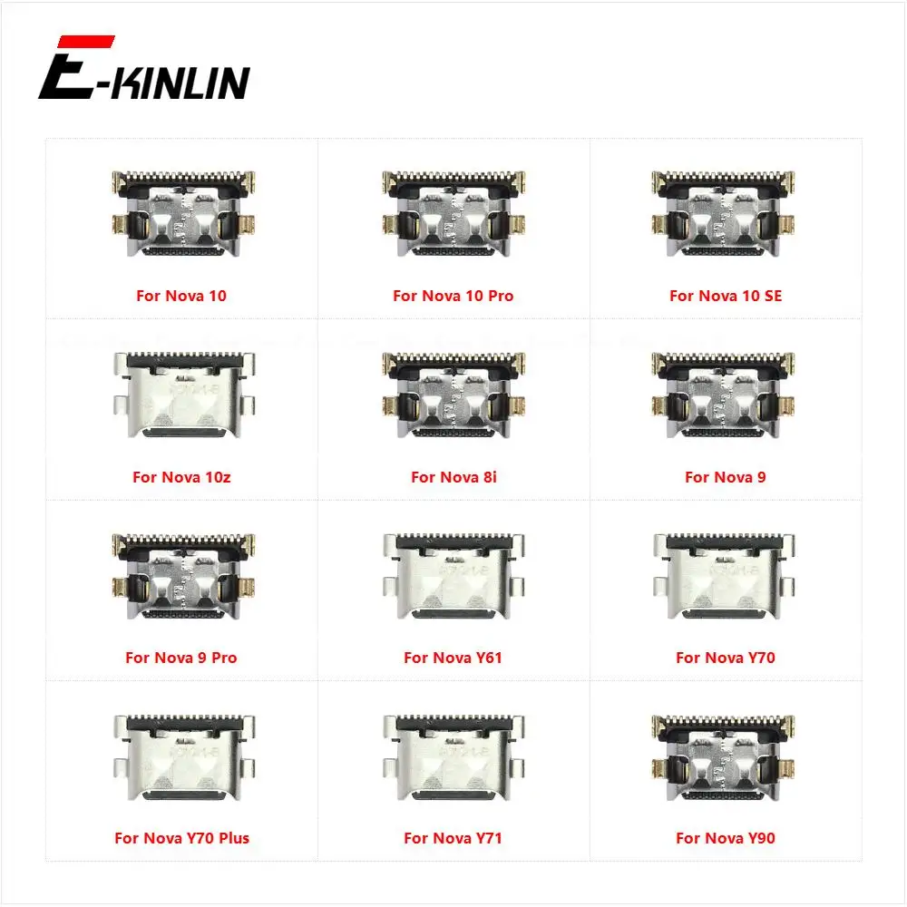 Разъем Micro USB типа C зарядный порт зарядная док-станция для HuaWei Nova 10 10z 9 8i Y61 Y70 Y71 Y90 Pro