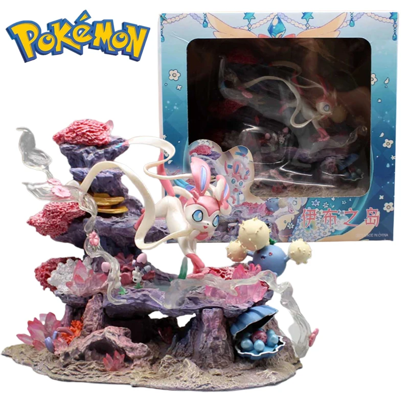 

Фигурки героев аниме «Pokemon Eevee Island», кавайные экшн-фигурки, Коллекционная ПВХ модель, статуэтка, кукла, детские игрушки, подарок, украшение