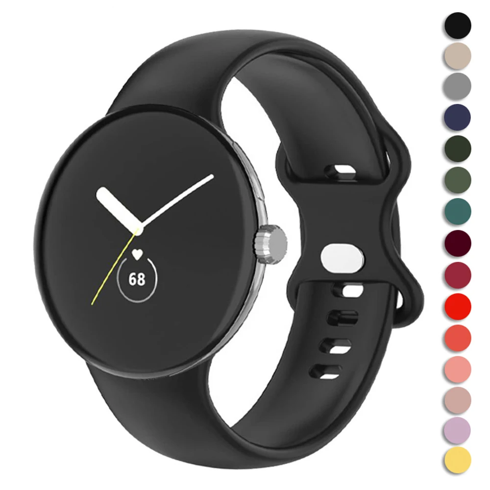 

No Gap Silicone strap For Google Pixel Watch Sport Smartwatch wrist Bracelet Correa Accessories Belt for Pixel Watch Active Band