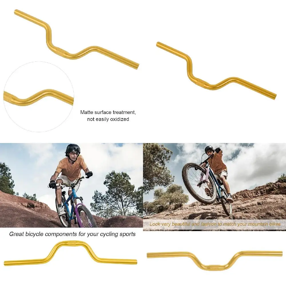 

Extraordinary High-Quality 25.4mm*520mm Aluminum Riser Mountain Bike Handlebar, Perfect for Road Fixed Gear Cycling Bar.