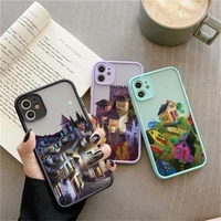 candy art hand drawn magic house phone case for iphone xr x xs max 13 12 11 pro max mini 7 8 plus se 2020 hard shockproof cover