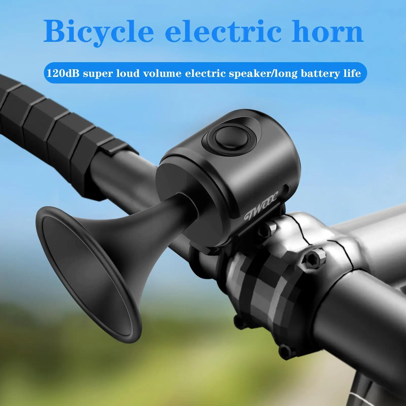 

120db Electric Bicycle Horn Loud Bike Bell With Warning Sound Bike Horns With Warning Sound And Battery For Kids Scooters B R0Z7