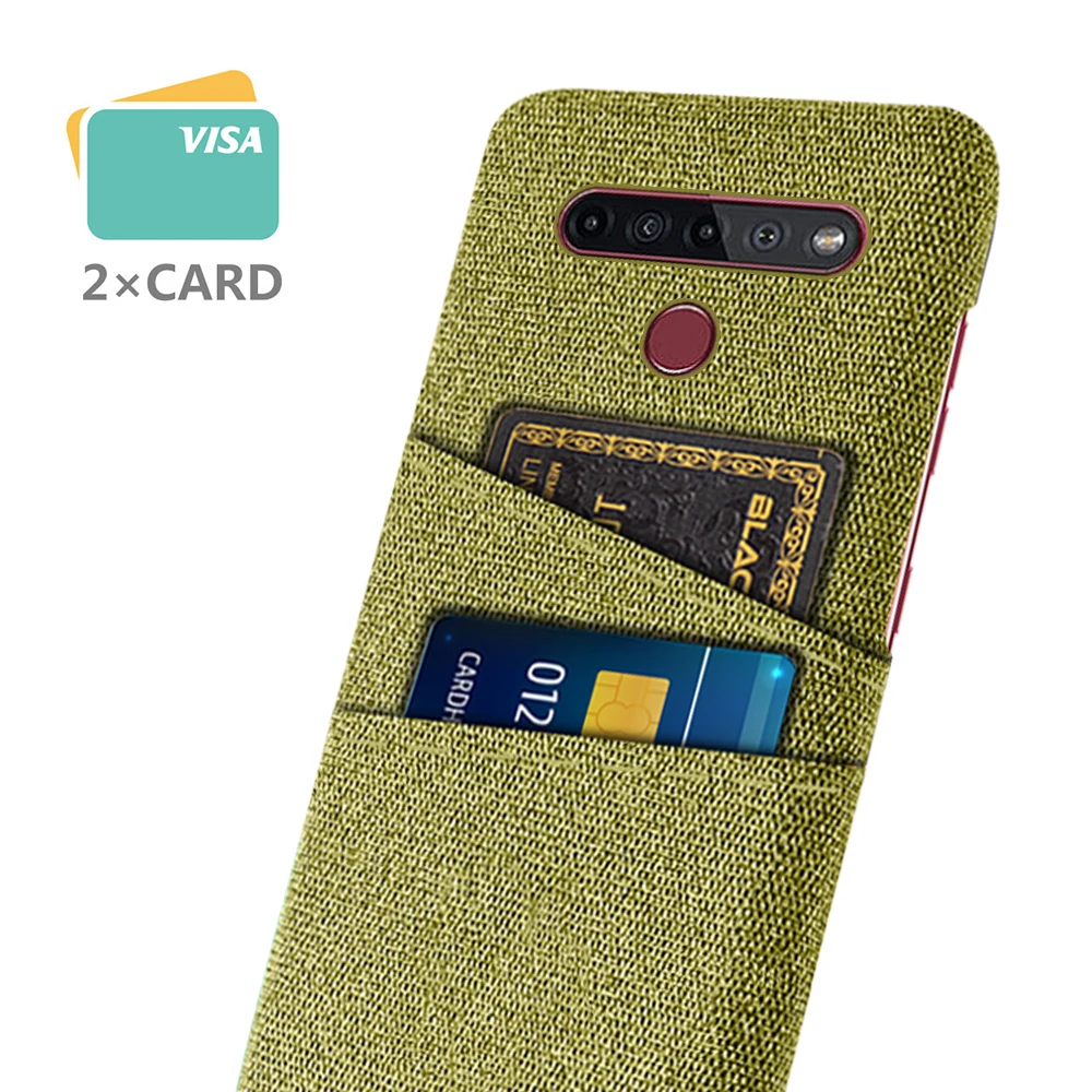 For LG K51s K41s Case Dual Card Fabric Cloth Luxury Business Phone Cover for LG K51s K41s Cases Funda for LGK51s K 51s 41s Coque