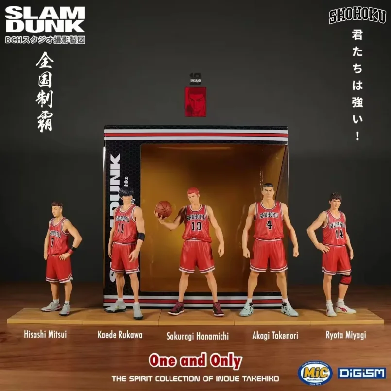 

Anime Slam Dunk Kaede Rukawa Sakuragi Hanamichi Hisashi Mitsui Ryota Miyagi Takenori Akagi Action Figures Toys PVC Model Gift