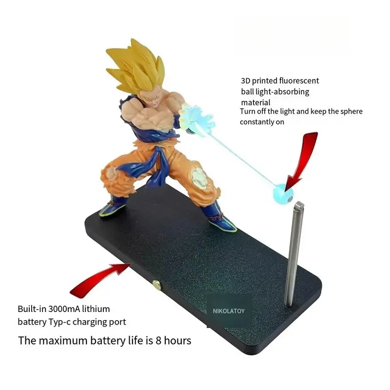 Новый Dragon Ball Son Goku Kame Hame Ha Ночник Аниме Фигурка Сенсорный Магнитный Ночник Креативное Украшение Стола Модель Игрушки (art.: 3920cdfe64305) - 3920cdfe64305