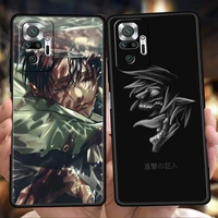 bandai attack on titan phone case cover for redmi k50 note 10 11 11t pro plus 7 8 8t 9s 9 k40 gaming 9a 9c 9t pro plus tpu shell