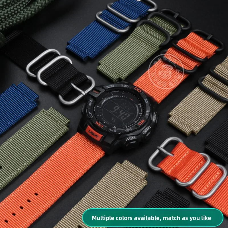 Фото Нейлоновый ремешок для часов Casio G-Shock DW-5600 GW-B5600 GM-5600 GM110 GA110 GM2100 GA900 AE1200, спортивный водонепроницаемый холщовый ремешок для часов №2
