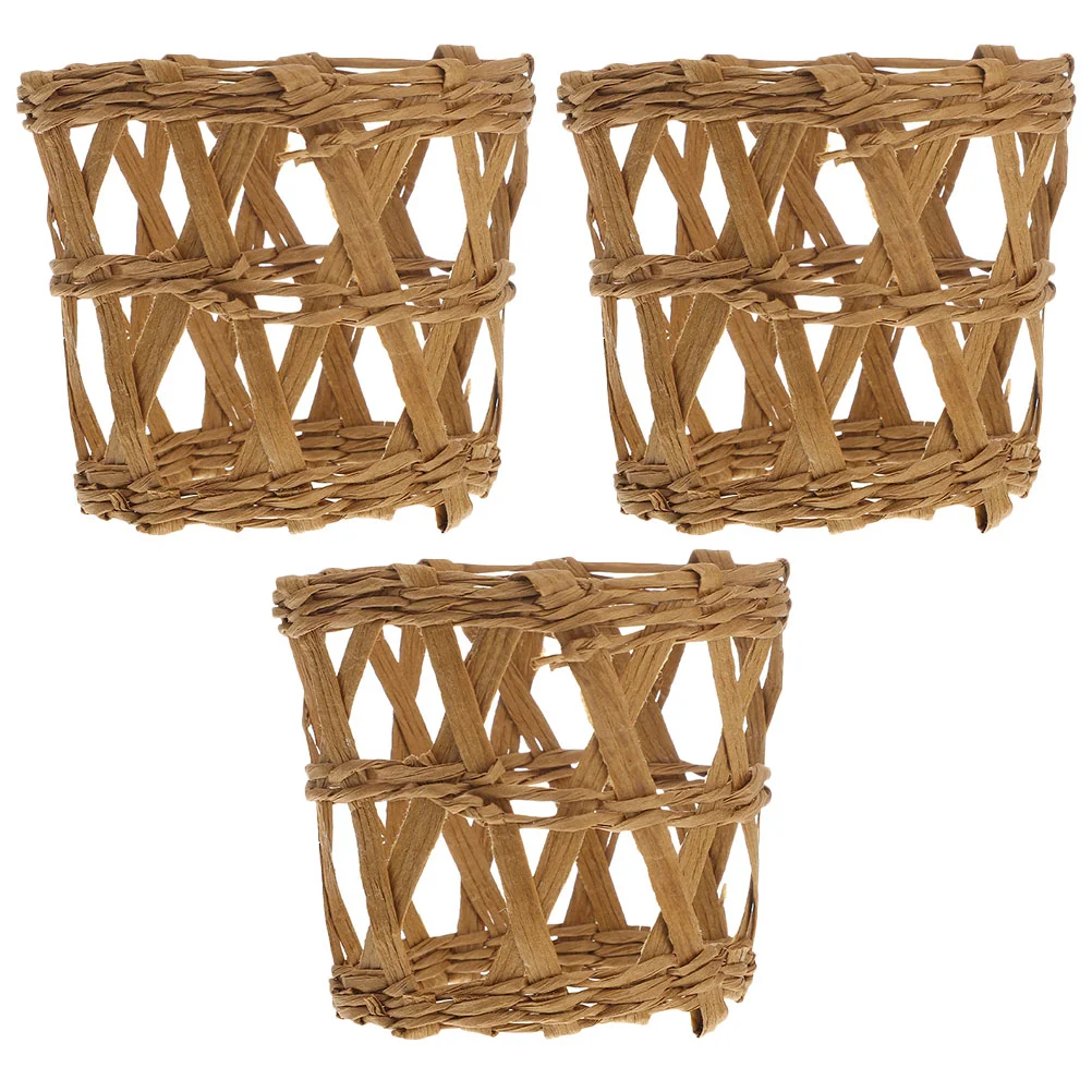 

3 Pcs Woven Cup Sleeve Hydroflask Sleeve Wicker Cup Sleeve Rattan Vase Straw Cup Sleeves Cup Sets Cup Grip Sleeve