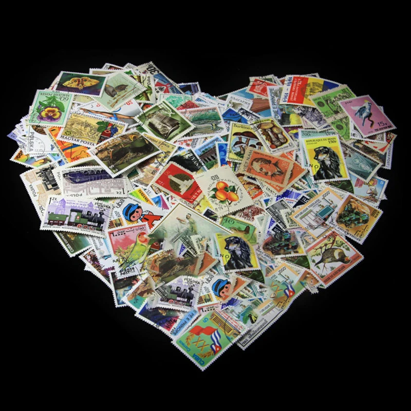 

Lots 500pcs Europe Asia Africa America Ocean Original Stamps World Postage Stamp with Postmark Good Condition No Repeat