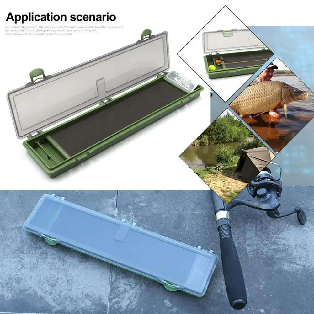 

Portable Fishing Tackle Box With Compartments Multi-purpose Storage Box Stiff Hair Rig Board Rig Box Fishing Gear Carp Fishing