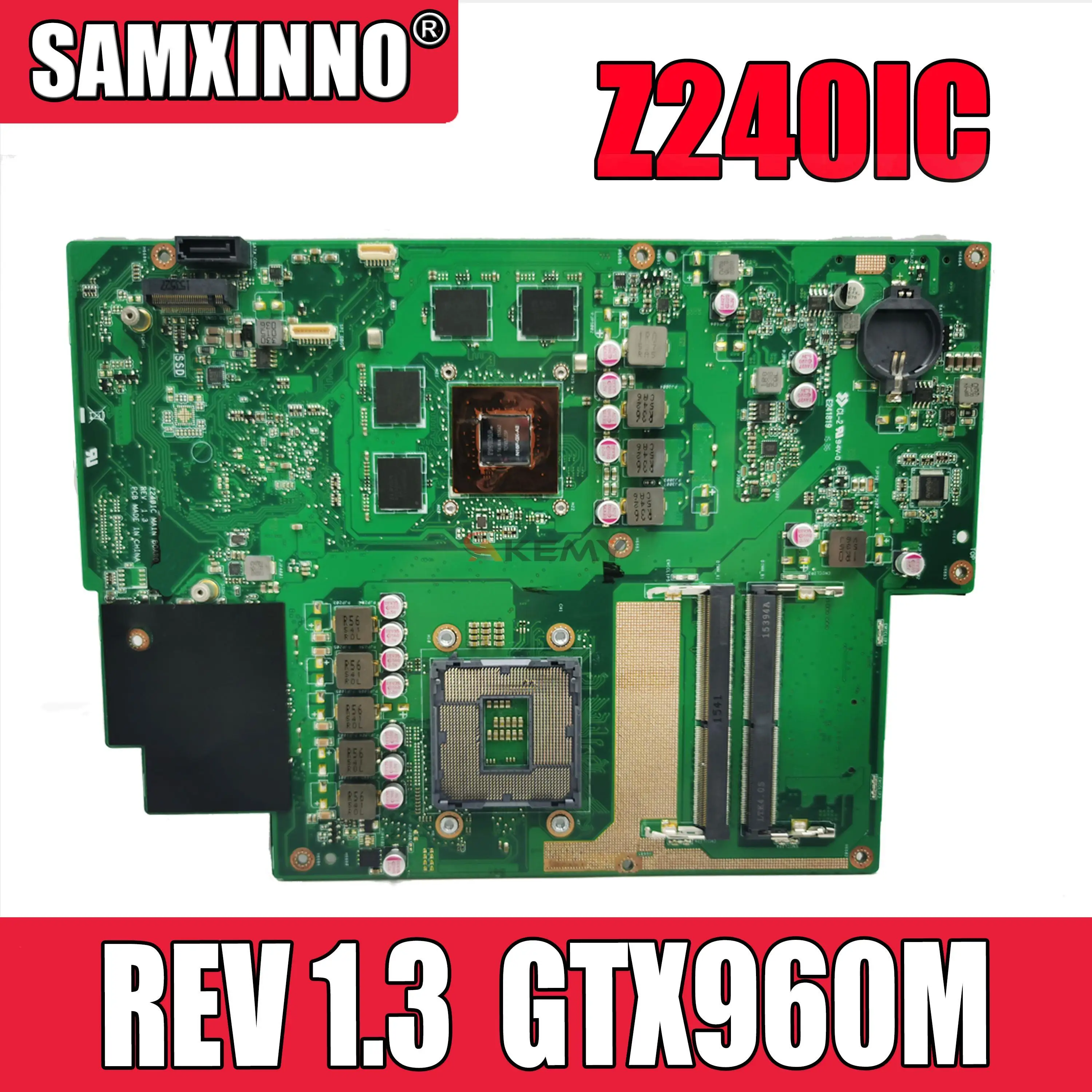 

Материнская плата Akemy для ASUS Zen AiO Pro Z240IC Z240ICG Z240ICGK Laotop, материнская плата Z240IC REV 1,3 с подсветкой