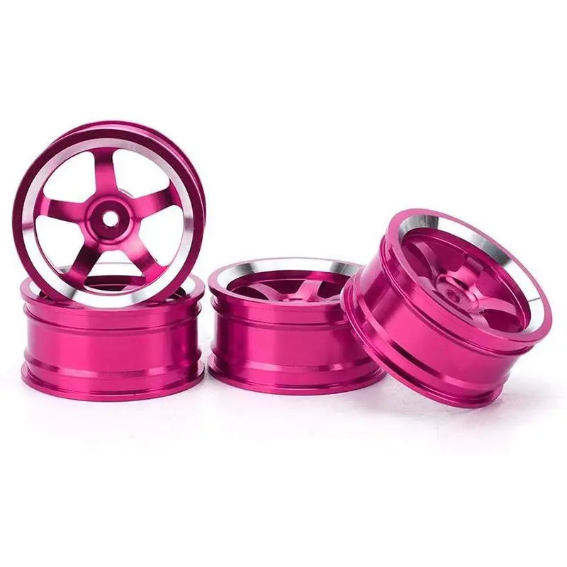 Алюминиевые колесные диски 52 мм 8 шт. для RC 1/10 On-Road Drift Traxxas HSP Tamiya HPI - темно-синие и