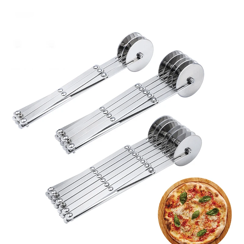 Резак Для Выпечки Из Нержавеющей Стали Гибкое Прокатное Лезвие Тестоделитель 3/5/7