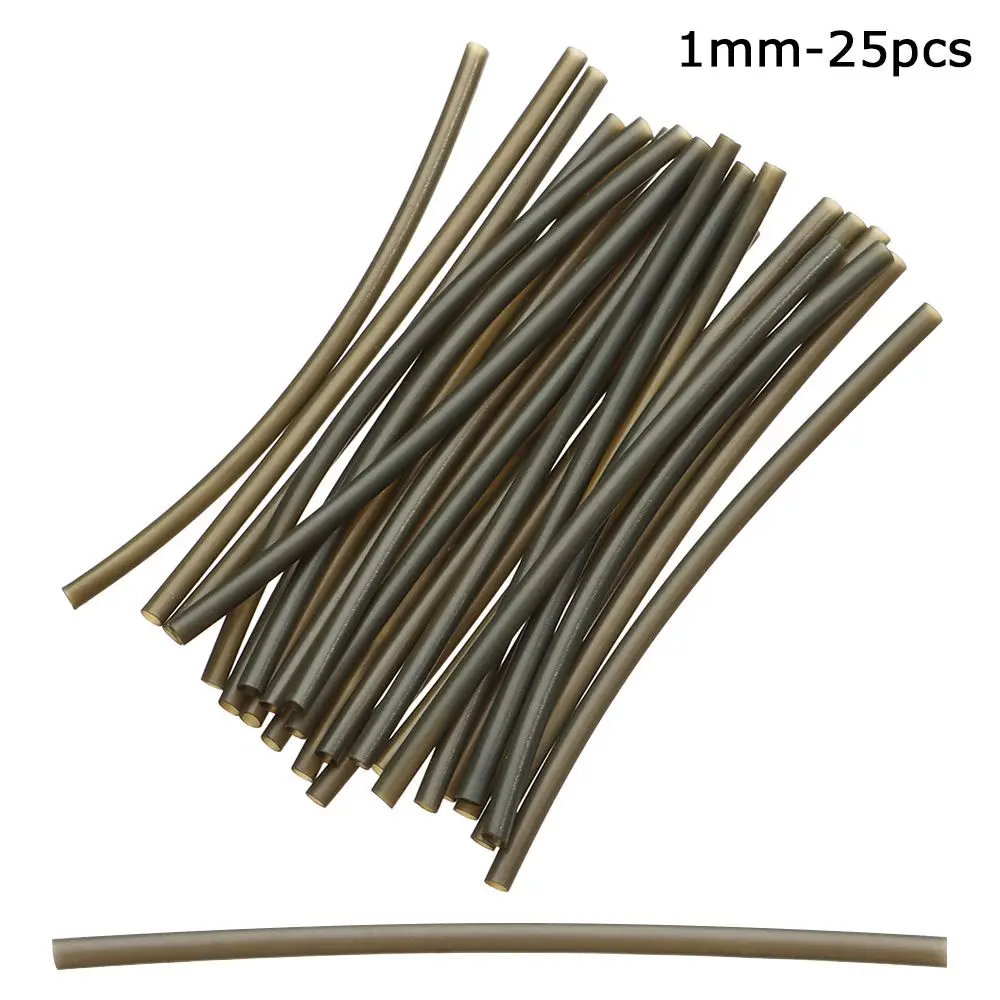 

25pcs Carp Fishing Anti Tangle Sleeves Carp Fishing Terminal Tackle 2 Sizes for Fishing Line Protection