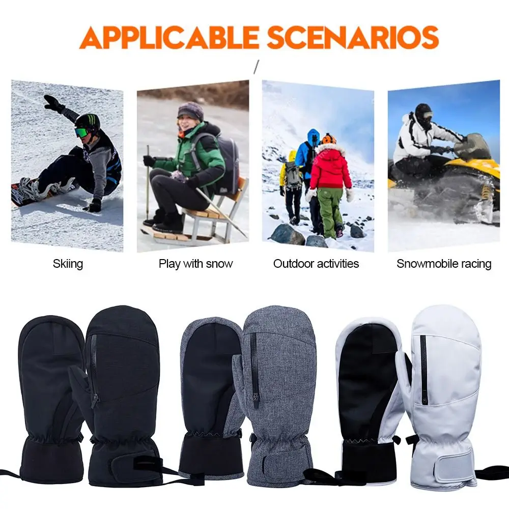 Screen Gloves Men Women Winter  Glove Thermal Thick Snow Glove Snowmobile Warmer Mittens Skiing Snowboarding Gloves