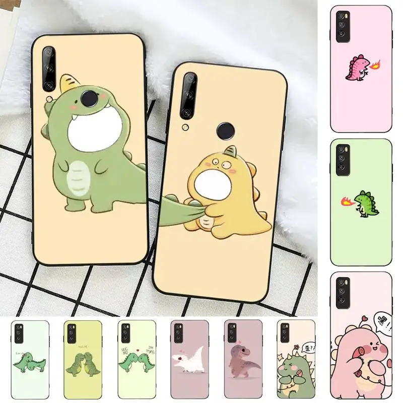 

FHNBLJ Cute Cartoon Dinosaur Couple Phone Case for Huawei Honor 10 i 8X C 5A 20 9 10 30 lite pro Voew 10 20 V30