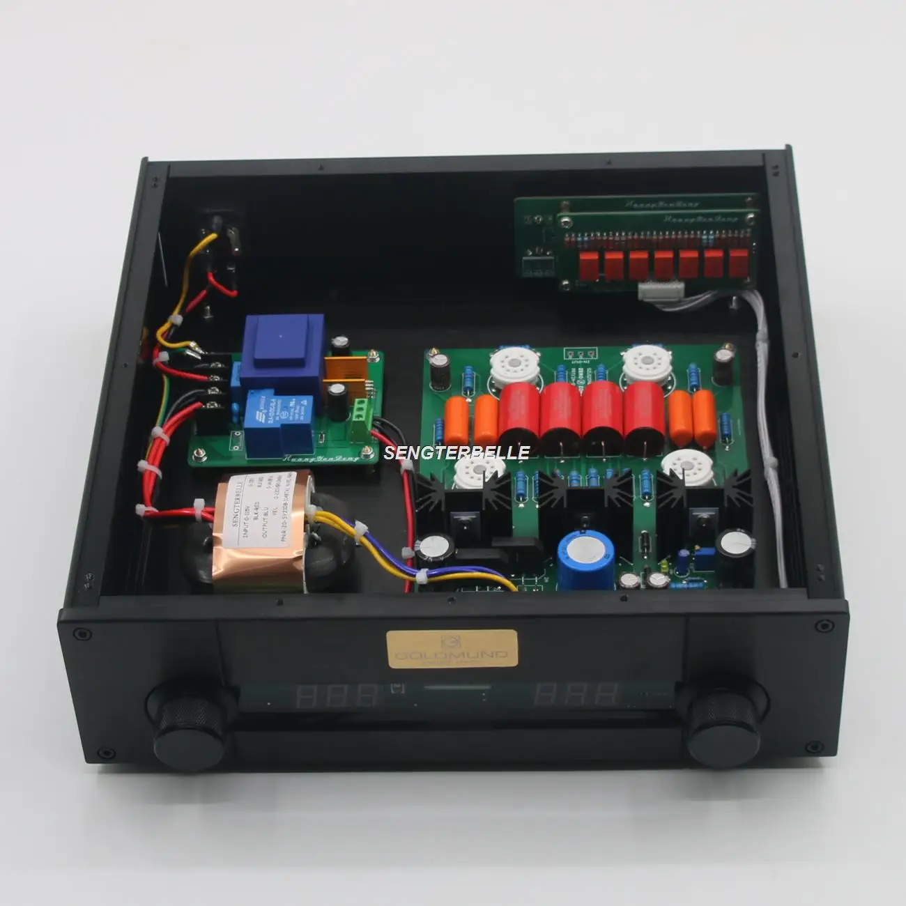

HiFi Remote Control Volume Preamp 12AU7 / ECC82 Tube Stereo Preamplifier Base On CARY-SLP90 Preamp Circuit