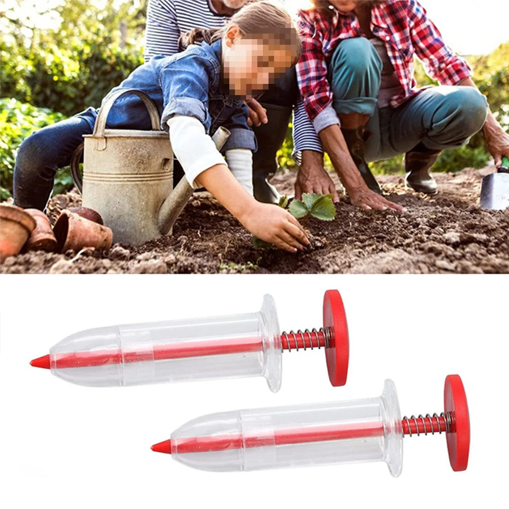 

Syringe Seeder Mini Seed Sowing Dispenser Garden Precision Seeding Fertilizing Planter Manual Sower Flower Bed Gardening Tool