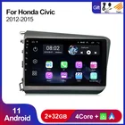 Автомагнитола Carplay для Honda Civic 2012, 2013, 2014, 2015, Android 11, 2 + 32 ГБ, мультимедийный видеоплеер, навигация GPS, Авторадио 2 Din