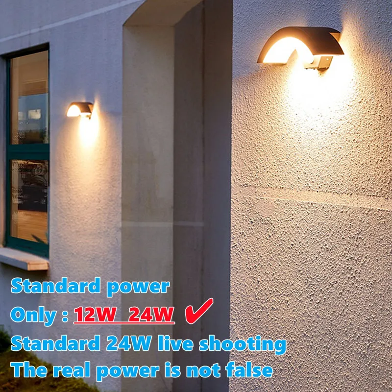 Продажа Светодиодный уличный светильник для сада, ворот, наружный настенный декоративный светильник для крыльца для дома IP65 Водонепроницаемый Ули...