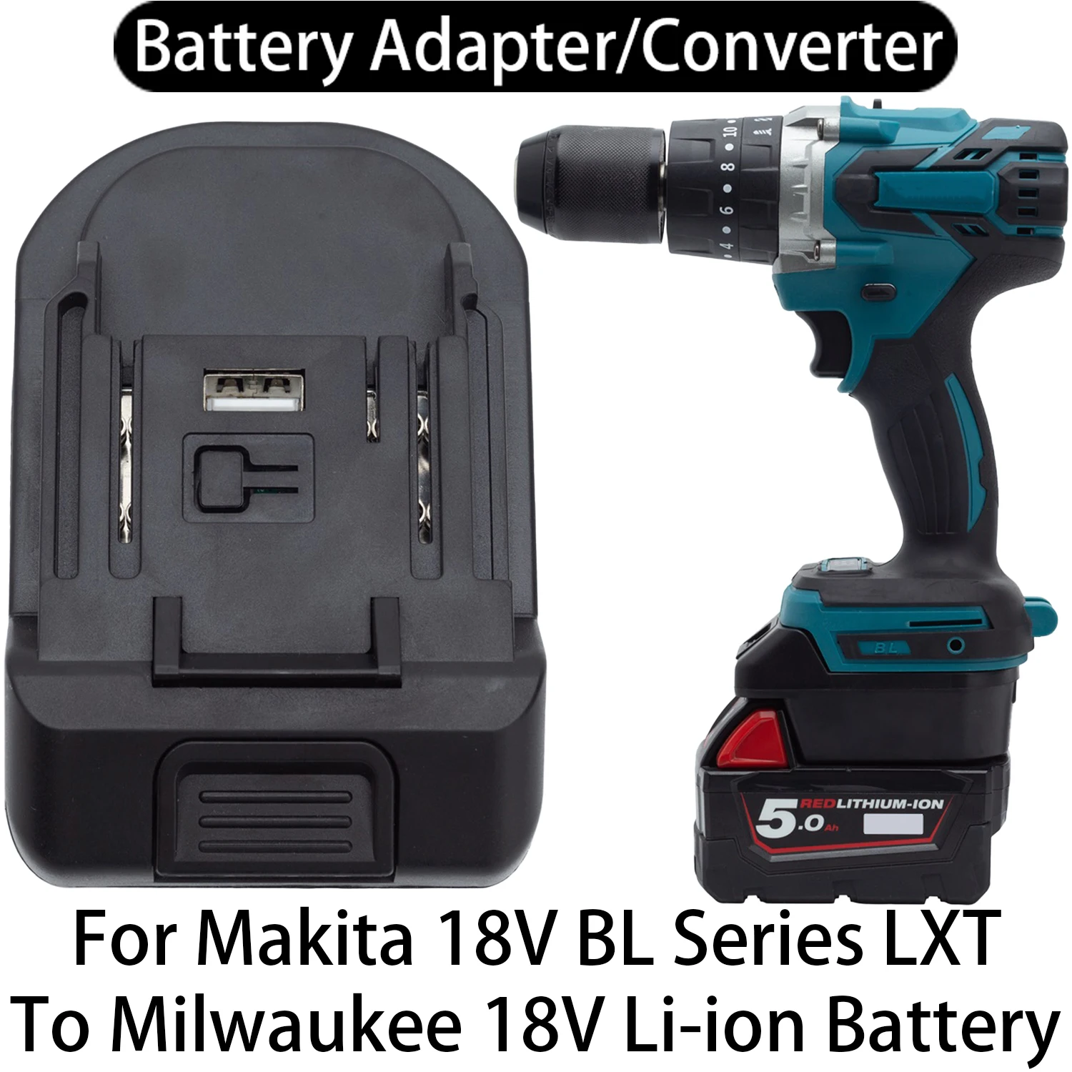 

Адаптер Makita 18V к Milwaukee 18V