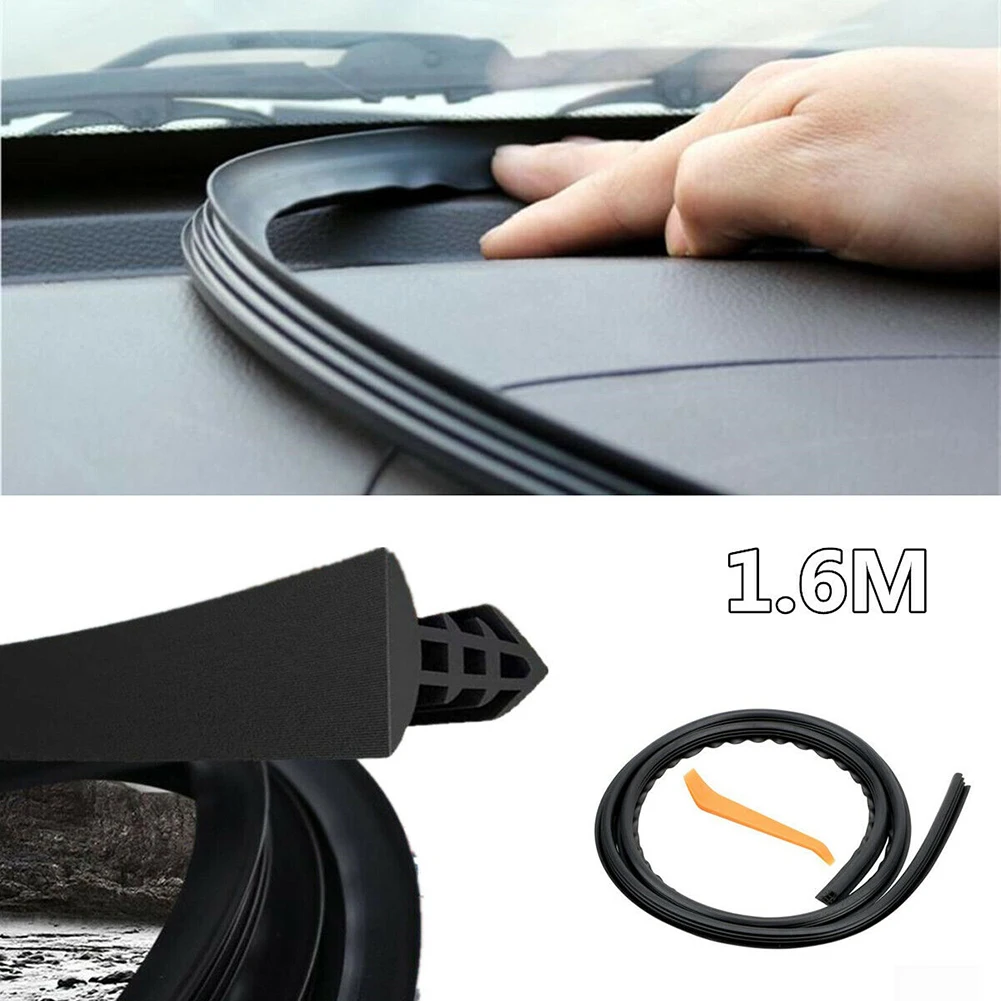 

Car Dashboard Sealing Strip Hot Sale 1.6M Universal Auto Dashboard Gap Rubber Filling Sealing Strip With Tool Auto Accessories