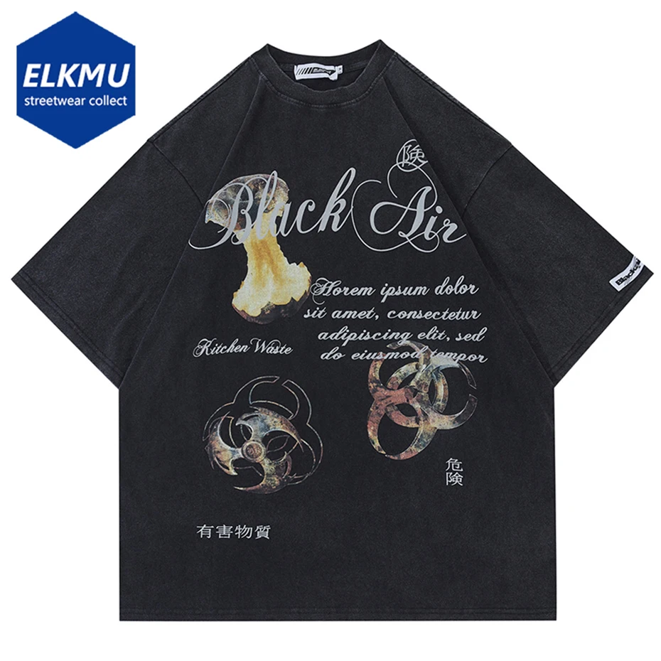 

Oversized Men T-shirt Letter Graphic Vintage Harajuku Hip Hop Loose Tshirts Man Casual Streetwear T Shirt Short Sleeve Tops Tees