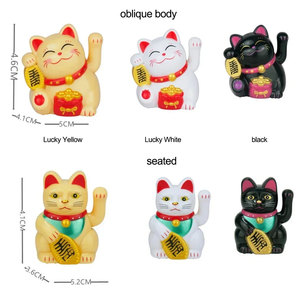 Китайский Lucky Cat мини-солнечная автоматическая размахивающая рука кошка домашний