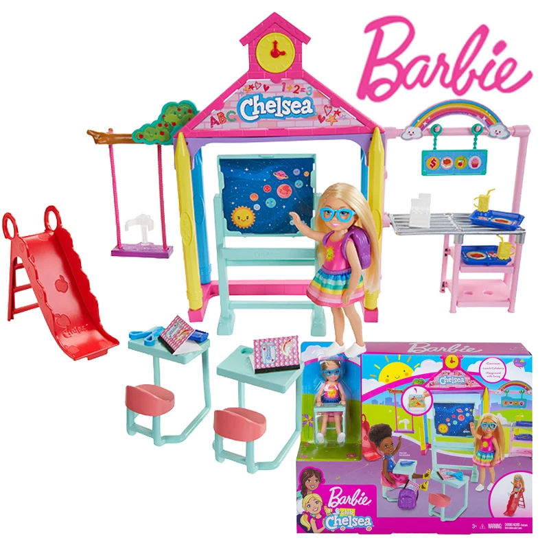 Barbie Model GHV80 Club Chelsea Pop and School Playset with 