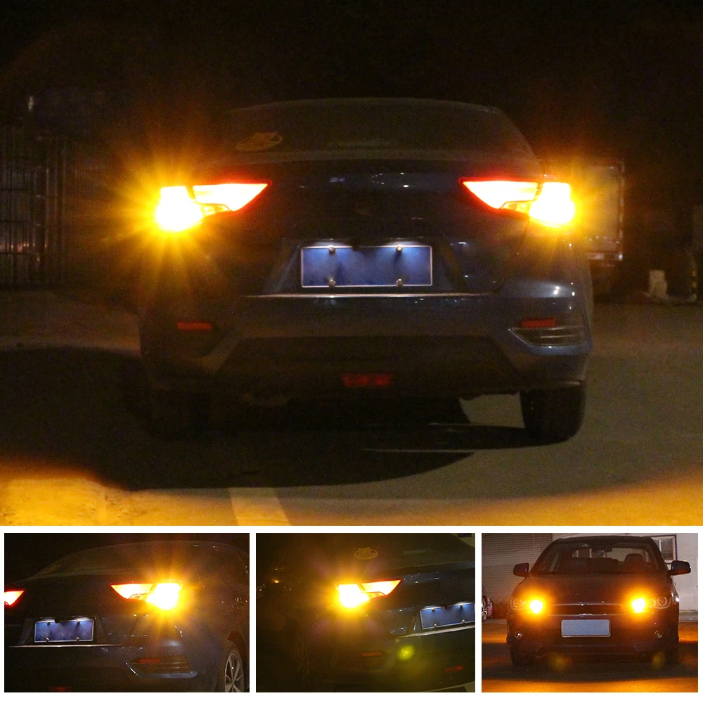 Светильник указатель поворота PY21W BAU15S Canbus 2 шт. для Renault Sandero 1 Clio Espace 3 4 5 Grand Scenic Koleos