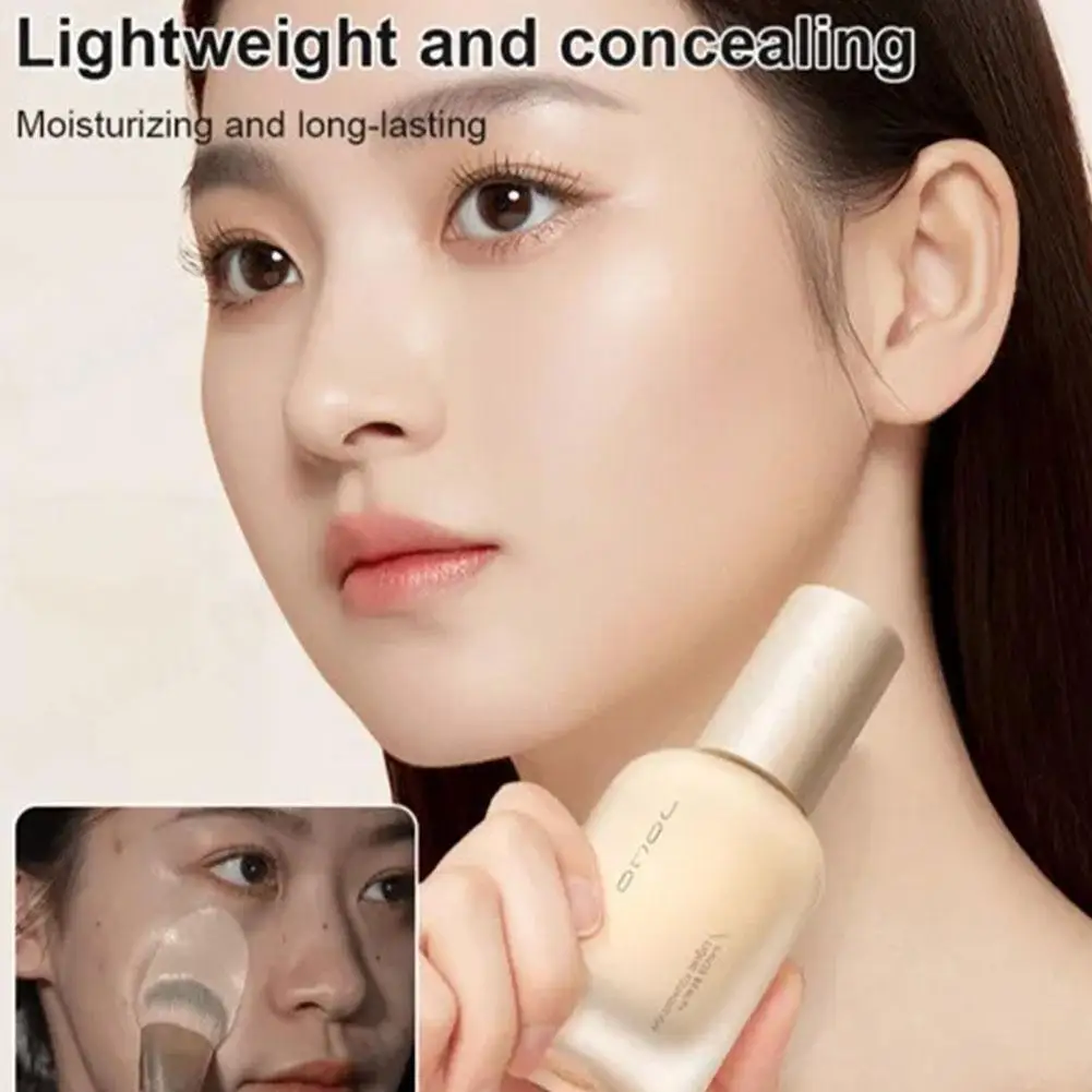 

Liquid Foundation Concealer Moisturizing Texture Lightweight Long Foundation Term Makeup Holding Breathable Cosmetic Makeup Q2R4