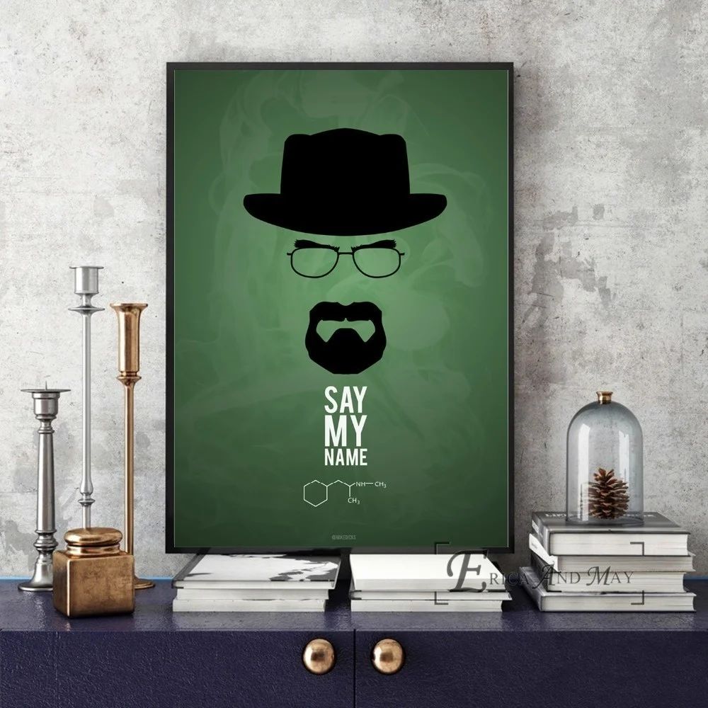 

Breaking Bad Abstract TV Show Posters And Prints Picture On The Wall Vintage Canvas Painting Poster Decorative Home Decor Plakat